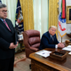 U.S. Attorney General William Barr and President Donald Trump.